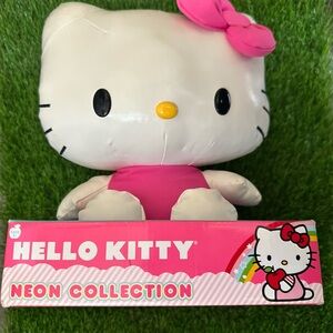 Hello Kitty Neon Plush - Pink and White